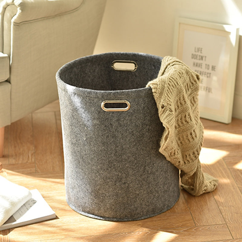 Felt Storage Box, Laundry Basket, and Bin Set