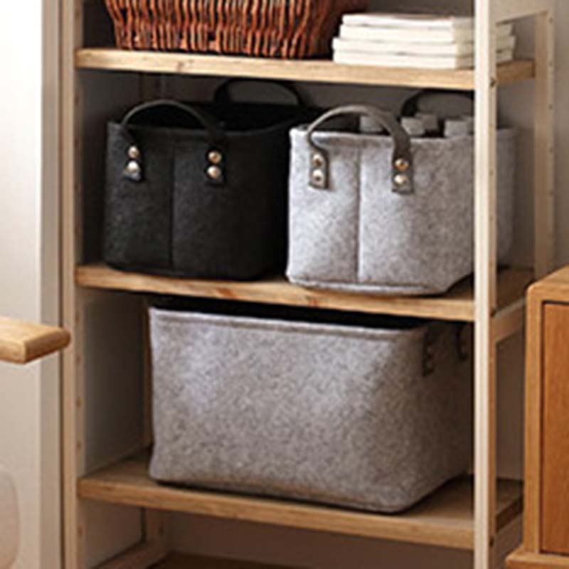 Felt Storage Basket and Tote Bag for Organizing
